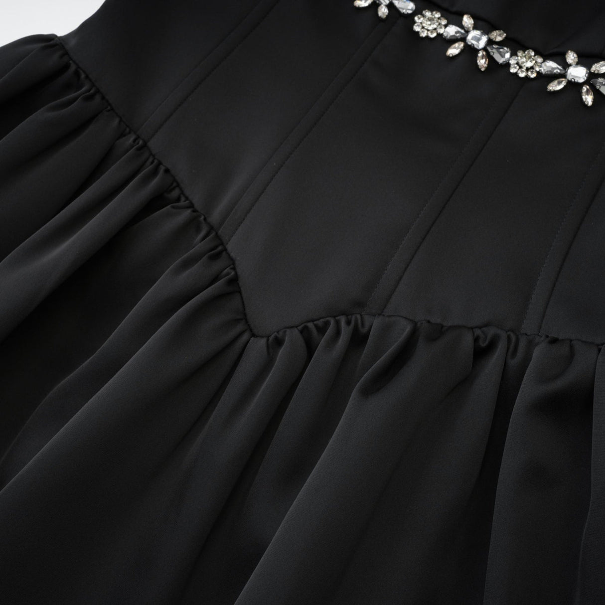 Delia embellished flared dress