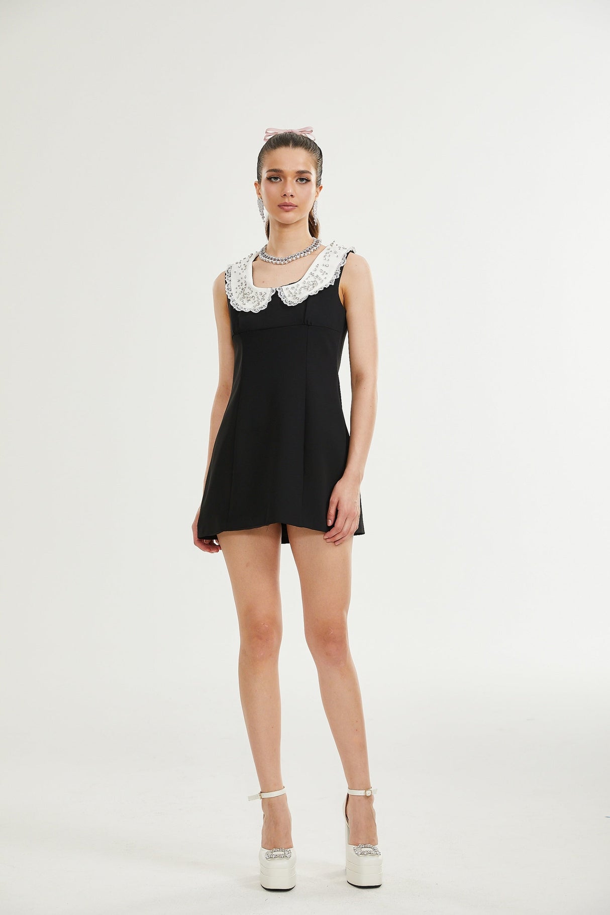 Delilah crystalembellished mini dress