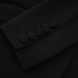 Delphine black embellished jacket  trousers matching set