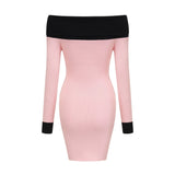 Delphine pink mini dress