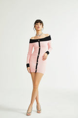 Delphine pink mini dress