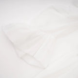 Déotille White Asymmetrical Ruched Mini Dress