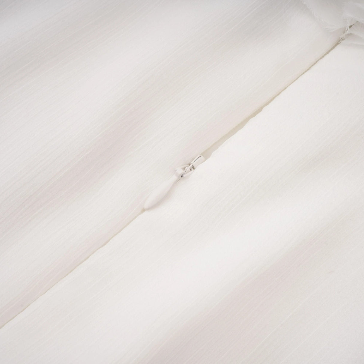 Déotille White Asymmetrical Ruched Mini Dress