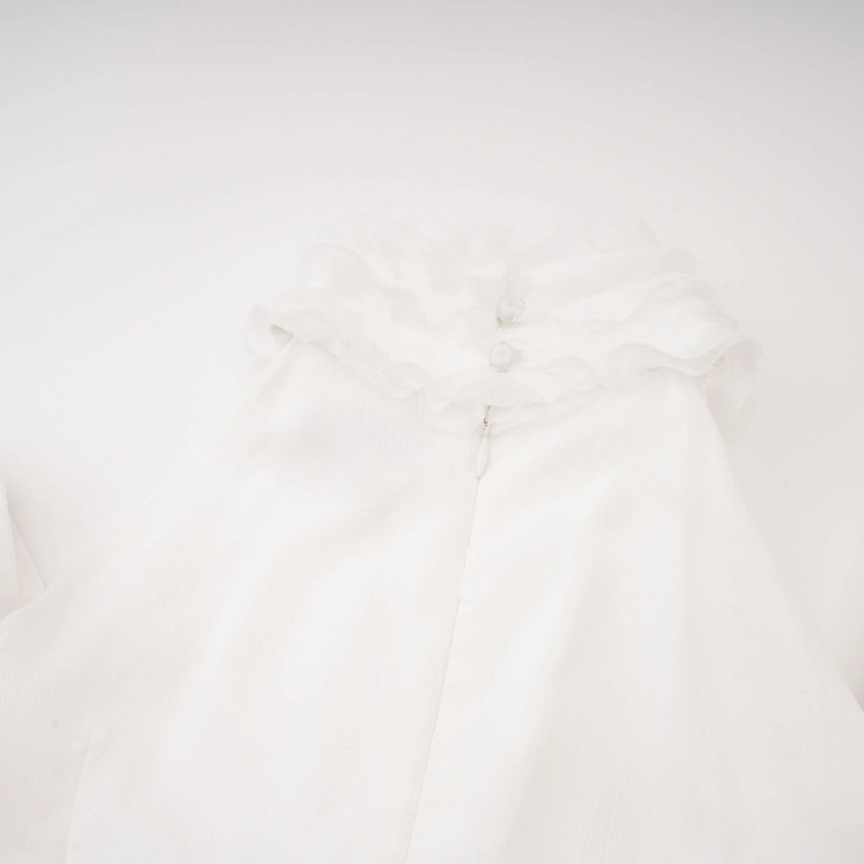 Déotille White Asymmetrical Ruched Mini Dress