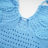 Diane crochet fauxflower embellished maxi dress