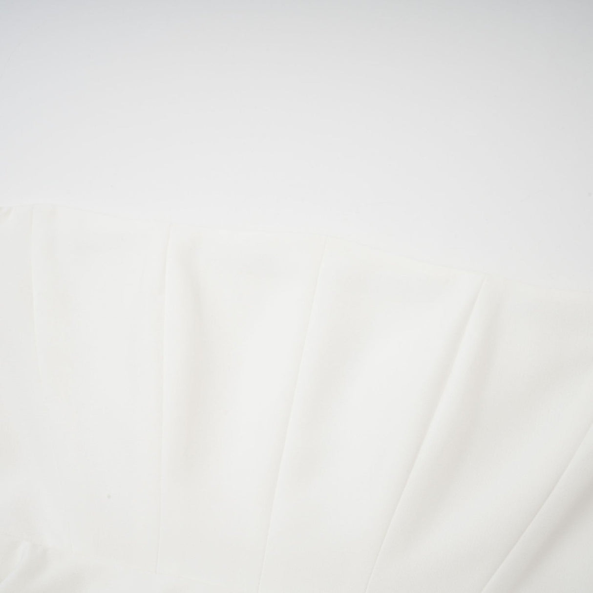 Diletta Maxi Dress - Strapless Sleeveless Design - Off - The - Shoulder Style - Pleated with Ruffled - Cut Trim - Rear Zip Fastening