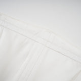 Diletta Maxi Dress - Strapless Sleeveless Design - Off - The - Shoulder Style - Pleated with Ruffled - Cut Trim - Rear Zip Fastening