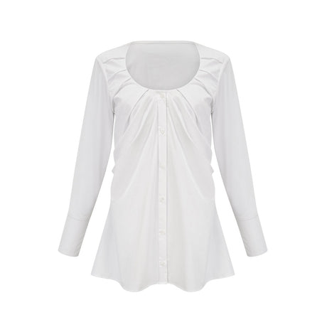 Dina pleatdetail shirt dress