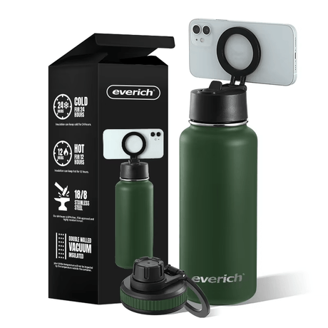 Double - Walled Stainless Steel Water Bottle – 500ml – Leakproof & BPA - Free