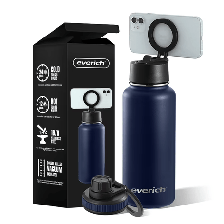 Double - Walled Stainless Steel Water Bottle – 500ml – Leakproof & BPA - Free