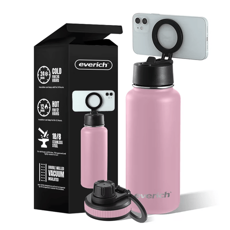 Double - Walled Stainless Steel Water Bottle – 500ml – Leakproof & BPA - Free