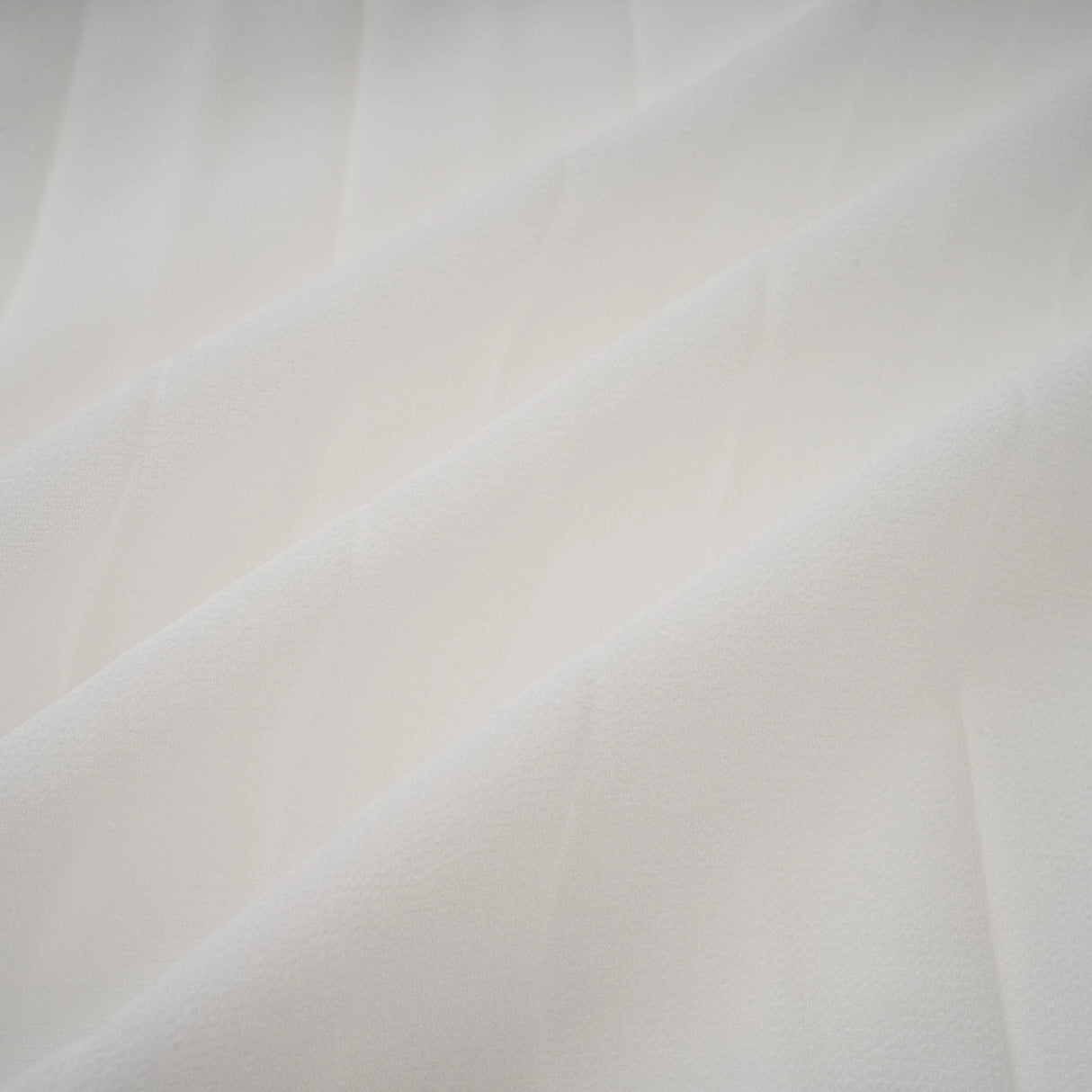 Doux White Ruffled Trim Pleated Midi Dress