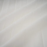 Doux White Ruffled Trim Pleated Midi Dress