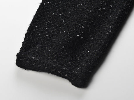 Dress - A - Line Silhouette - Tailored Fit - Sparkling Embellishments - Jewelled Pocket Accents