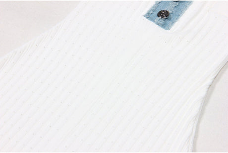 Dress - Maxi Length A - Line Silhouette - Ribbed Texture - Form - Fitting - Button - Down Front