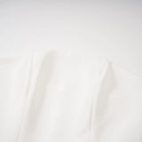 Dulcie White Floral Jacquard Shawl  Dress Set