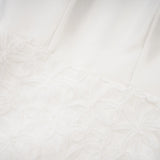 Dulcie White Floral Jacquard Shawl  Dress Set