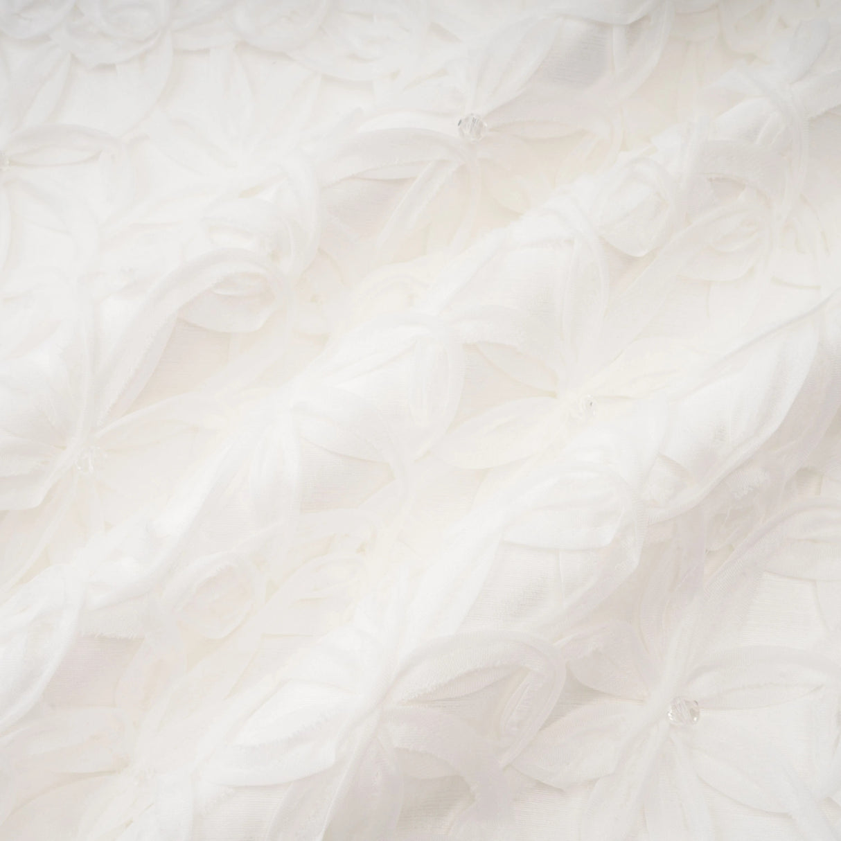 Dulcie White Floral Jacquard Shawl  Dress Set