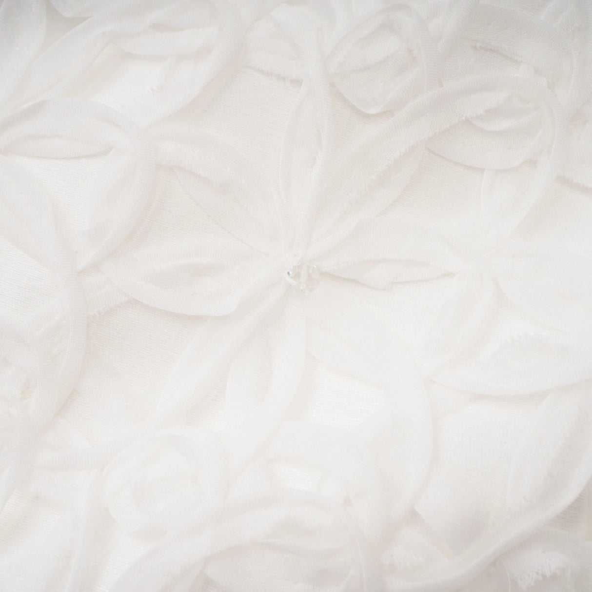 Dulcie White Floral Jacquard Shawl  Dress Set