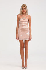 Éadaoin sequin floral mini dress