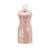 Éadaoin sequin floral mini dress
