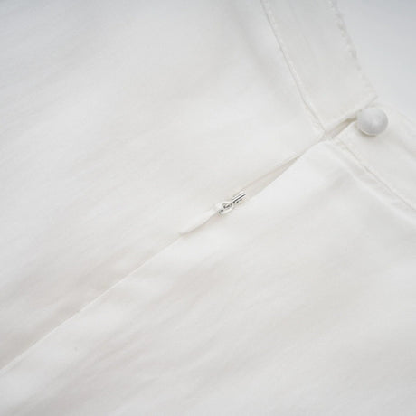 Elaina Midi Dress White Lace - Trim Panelled & Belted