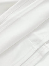 Elegant Rhinestone Heart Decorated White Short Sleeve Mini Dress Autumn