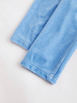 Elegant Womens Velvet MidCalf Dress In Blue Maxi Women Outfit