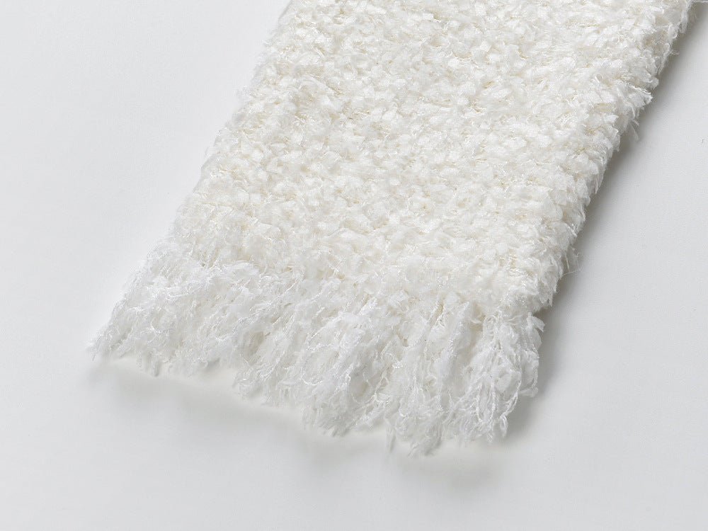 Elena Blazer & Skirt Set - Fringed Edges - Double - Breasted Design - Tailored Fit - Button Details - Versatile Style