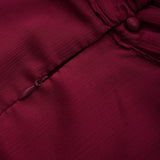 Éléna Burgundy Asymmetrical Ruffled Tulle Mini Dress
