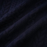 Elena Cardigan & Trousers Set Chunky Crochet Sailor Collar Blue White