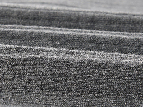 Elena Dress - Form - Fitting Silhouette - High Neckline Design - Ribbed Knit Fabric - Decorative Knots at Neckline