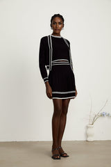 Elena Knit 3 - Piece Set - Cardigan, Vest Top & Mini Skirt