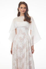 Elena White Sleeveless Lace Midi Dress
