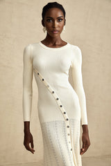 Éléonore buttonembellished knitted midi dress