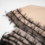Eléonore Color Block Tulle Midi Dress