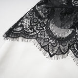 Éléonore contrastcolor lacedetail maxi dress