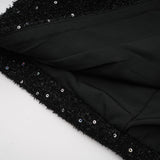Éléonore fauxpearl tweed mini dress