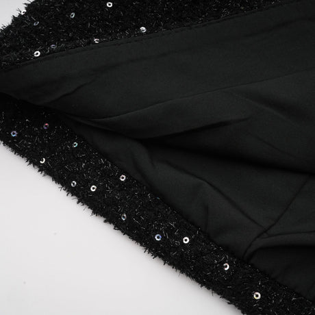 Éléonore fauxpearl tweed mini dress