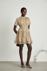 Elinor lacedetail cutout mini dress
