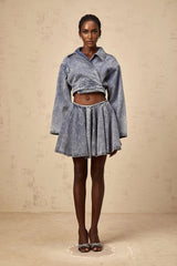 Elisa Blue Denim Mini Skirt