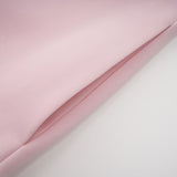 Elise pink bowdetail splitneck midi dress