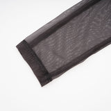 Elizabeth Bodysuit - Long Sleeves - High Neck - Pleats and Cut - Out Design - Gradient Effect