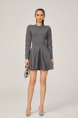 Élodie cutout flared knitted mini dress