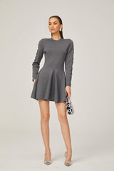 Élodie cutout flared knitted mini dress