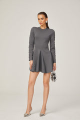Élodie cutout flared knitted mini dress