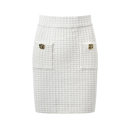 Élodie waffleknit jacket  skirt matching set