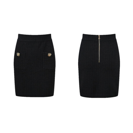 Élodie waffleknit jacket  skirt matching set