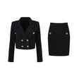 Élodie waffleknit jacket  skirt matching set
