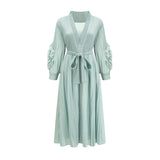 Éloïse fauxflower knitted dress  coat matching set